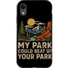 Vintage Hiking Outdoor Nature Lover Grap Custodia per iPhone XR Il mio parco potrebbe battere il tuo parco Natura Escursionismo Camping Laghi