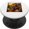 Funny Papa Bear Father Day Farmer Farm G Orso Agricoltore Papà Fattoria divertente Shirt PopSockets PopGrip Adesivo