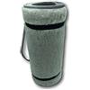 Alpenwolle - Tappetino da yoga in lana merino, grigio, per ginnastica, fitness, sport, fitness, in lana, antiscivolo, 50 x 180 cm