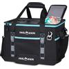 INSMEER Borsa termica con guscio rigido, portatile, 40 l/60 lattine, pieghevole, grande borsa termica isolata con tavolo e apribottiglie, borsa termica per campeggio, picnic, spiaggia