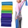 Mikikit Fascia di Resistenza in Gomma Elastico per Yoga e Pilates 1,5m Blu, Materiale Durevole e Elastico per Tonificare Addominali e Snellire Glutei Colore Casuale