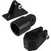 Hemobllo Supporto per Tenda Bimini in Plastico Nero Ingegneria di Precisione e Struttura Robusta, Adatto per Tubo da 22mm, per Accessori Barca e Uso Nautico
