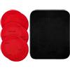 Generic Set di cuscinetti per levigatura da bowling - Asciugamani per la pulizia (set) Grit Pad | Kit di manutenzione professionale per palline, strumenti per la ricostruzione della microfibra, cura delle