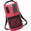 NRVTRE Zaino impermeabile e asciutto con chiusura arrotolabile in PVC Tasca in rete e tracolla regolabile Design per giornate nuoto Zaino per stoccaggio a secco Borsa da trasporto all ' aperto Tasca in rete