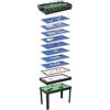 FMPGJLYH Tavolo multigioco 15 in 1 per bambini, tavolo da gioco da 121 x 61 x 82 cm, tavolo da gioco multifunzione per biliardo, ping pong, calcio balilla e altro ancora, set di giochi