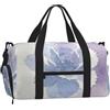 CNTDBU Flower Shadow Wash Sports Duffel Bag-Weekender con scomparto per scarpe