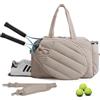 Lempefe Borsa sportiva da 42 l, protezione per racchetta da tennis, scomparto impermeabile, borsa per laptop da 15,6 pollici