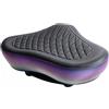 Elchuiaby Sella extra larga per bici con doppio assorbimento degli urti, per mountain bike e bici da strada, comoda sella da 31 cm (nero e viola)