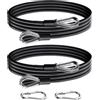 Générique Estensione Cavo Palestra 2 Yoga Robusti Ed Ergonomici | Cavo Per Palestra Domestica Per Allenamento Gambe Schiena Braccia Tricipiti In Viaggio Pull-Down Rematore Curl Squat Panca