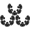 VILLCASE 15 Pezzi Coperture per Pali Tenda Nero in Pom per Campeggio e Giardino, Protezione UV e Blocco Raggi Solari, Accessori per Tende e Gazebi