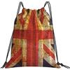 Generic Fashion Borsa Coulisse The Union Jack Borsa Palestra Scuola Personalizzato Sacca Zaino Sportivo per Vacanze Festival Nuoto 36X42Cm