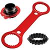 Newpop Chiave Movimento Centrale, Strumento per Chiave, Lega di Alluminio BB Chiave, Attrezzo per Bicicletta Centerlock, Compatibile con Dub/Tl-Fc32/Tl-Fc25/Tl-Fc24 Strumento di Riparazione Adattatore