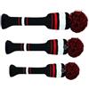 Generico Golf Club Head Covers - 3 Pack Knitted Wood Protectors | Elastic Striped Se | Soft Double Layer Knit, Fits 1 3 5 Drivers & Fairway Woods, Washable & Anti Scratch, for Women Golfers