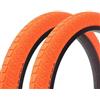 KHEbikes Kenda BMX - Set di pneumatici 20 x 1,95 pollici - circa 610 g - Copertoni - Design accattivante - Park & Street - arancione - 1 paio