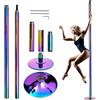 Generisch Barra da danza, pole dancing, regolabile da 45 mm, kit con base, modalità cambianti e statiche, attrezzatura da danza per camera da letto, palestra, club, casa