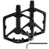 HaloModora Lega di alluminio Pedali Della Bicicletta Ampia Piattaforma Antiscivolo 3 Cuscinetti per MTB Strada per Ciclismo ibrido Nero 12.7cm(Un doppio (B631))