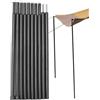 Generic Set di pali per tenda da campeggio a 10 sezioni, pali per tenda da | campeggio/tenda da sole con e corde riflettenti, telescopico regolabile, tenda da campeggio, , per riparo