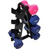 Generic Supporto per manubri, portatile, per palestra domestica, capacità 50 kg, design salvaspazio, ideale per organizzare i pesi delle mani