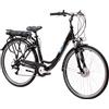 SCH Bici elettrica a pedalata assistita Moving 28'' City Nera, Unisex Adulto, Medium