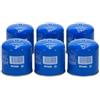 EMPOTEC Set 6 BOMBOLE Cartuccia a Gas Butano 190 GR - C206 GLS - con Sistema Sicurezza A Membrana per Lampade Fornelli Cucine Portatili a Gas da Campeggio