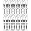 HEMOTON Girelle da Pesca 30 Pezzi in Metallo Argento per Moschettoni e Lenze | Rotazione Flessibile, Funzione Tensile, Design ad Ampio Angolo, Connettori Solidi per Pesca Canna o Esche