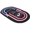 Hemobllo Tappetino Yoga Isolante Acustico Antiscivolo in Poliestere e Silicone 80x49x1 Cm per Esercizi Fitness Casa Palestra e Salto Corda