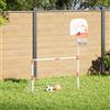 Molumvel Set porta da calcio e canestro da basket per bambini, 98 x 50 x 70 cm, centro sportivo multifunzione per giardino e stanza, con mini palline e pompa, a partire dai 3 anni