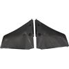 Toyvian Stabilizzatore Idrofoil per Motore Fuoribordo 4-50hp in ABS Nero, Design Aerodinamico Stretto per Barche e Yacht, Riduce Corrosione e Aumenta velocità