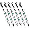 MAGICLULU 6 Pezzi Contatore di Punteggio per Golf in Plastica Clip Portachiavi Accessorio per Allenamento Golf Registrazione Precisa dei Colpi All'aperto