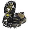 Jazuaiao Inverno Neve Spikes Ramponi Tacchetti Catena Grip Boot Covers Ice Pinze Spikes Outdoor 18/19 Dente Ghiaccio Acciaio Inox Pinze