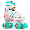 Sfr Skates SFR Storm V - Pattini a quattro ruote regolabili per bambini, con pulsante di facile regolazione della dimensione, chiusura con fibbia in plastica a doppio clic, fodera confortevole con grafica