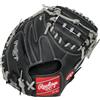 Rawlings Select Series Youth Catcher's Mitt 83,8 cm guanto da baseball, mano destra, nero/grigio, guanto leggero per giocatori in via di sviluppo