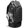 PANFHGFG Borsa da basket capacità Zaino per palline sportive in rete resistente Borsa per attrezzi sportivi in tessuto Oxford Zaino per palline in rete resistente e resistente