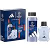 adidas, Cofanetto Regalo UEFA Champions League Pro Player, Eau de Toilette 100ml e Docciaschiuma 250ml