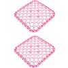 tooloflife 2 PZ Cucina Lavandino, PP Plastica Grande Lavandino Protector Mat Pratico Scolapiatti Scolapiatti Regolare Tappetino Antiscivolo Tappetino Rosa