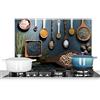 KitchenYeah© Pannello Paraschizzi da Cucina Alluminio Alzatina Top