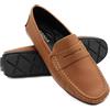 Zerimar Mocassino classico per uomo | pelle design sofisticato ed elegante, cammello, 40 EU