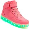 Vorkhuaeri Scarpe da Ginnastica Luminose con Luci per Bambino per Adulti Scarpe da Ragazzi Ragazze Ricarica USB LED Illuminati Scarpe Lampeggianti Alte Xmas (C-Pink,37)