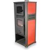 Briconess.com Stufa riscaldamento a Legna con forno Struttura in acciaio 11.3 kW Kalorosa - Red