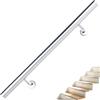 BelovedYard Corrimano in acciaio inox, 50 cm, ringhiera per scale, interni ed esterni, montaggio a parete V2A