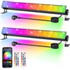 Indmird Faretto LED RGB 30W, Faretti Led Rgb esterno con Telecomando 2.4G e APP Bluetooth IP66 Impermeabile Faro Led Esterno per Festa Giardino Patio Prato Halloween