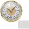PATIKIL Movimento Orologio Classico, Insert Movimento Al Quarzo 3.1 Pollici/80mm Per Decorazione Casa Ufficio Sostituzione DIY, Oro (Numeri Romani Retro)