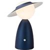 LOGT Figura Lampada da Tavolo con Touch Dimmerabile Lampada da Tavolo Ricaricabile a LED Luce Fungo Senza Fili Art Deco Lampada da Comodino USB Ricaricabile Light Light Notte Portatile,Blu
