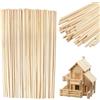 PetGlimmer 100 Pezzi Bastoncini per Zucchero Filato, 300 mm x 4 mm Bastoncini Bamboo | Quadrati bastoncini di legno lunghi per Lavoretti, Zucchero Filato, Artigianato DIY e Modellismo Decorazioni