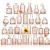 ROLLSCERAY Bud Vases in Bulk 40, Vasi di vetro per centrotavola, Piccoli vasi per fiori, Piccolo vaso di fiori per centrotavola, Mini vaso vintage, Vasi di boccioli d'ambra per la decorazione della