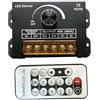 Besttoolifes Interruttore dimmer a LED in alluminio compatibile con luci a LED DC 5V 12V 24V con telecomando RF e timer 1H 2H 4H 8H 40A