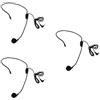 3 PCS Microfono Con Cuffia Per Performance Puntello Cantante