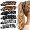 AWOXIHJ 6 pezzi fermagli a forma di banana francese, Banana Fish Clip Capelli,Clip a banana flessibili per coda di cavallo accessori per lo styling dei capelli per donne e ragazze