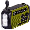 Trevi RA7F3003 Radio Portatile Dinamo e Solare USB Micro SD Wireless e Powerbank Nero Verde