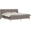 vidaXL Letto matrimoniale con materasso, 2 pezzi, con rivestimento removibile
